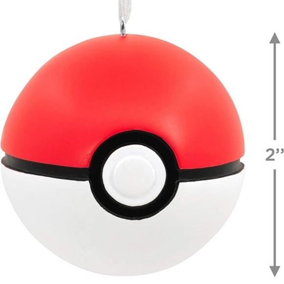 Hallmark Pokémon Poké Ball Christmas Ornament, Multicolor - Picture 3 of 9